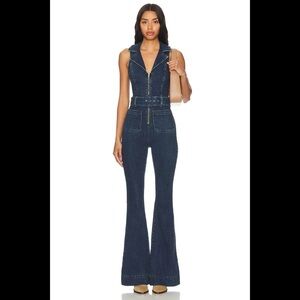 Show me your mumu Jacksonville denim jumpsuit